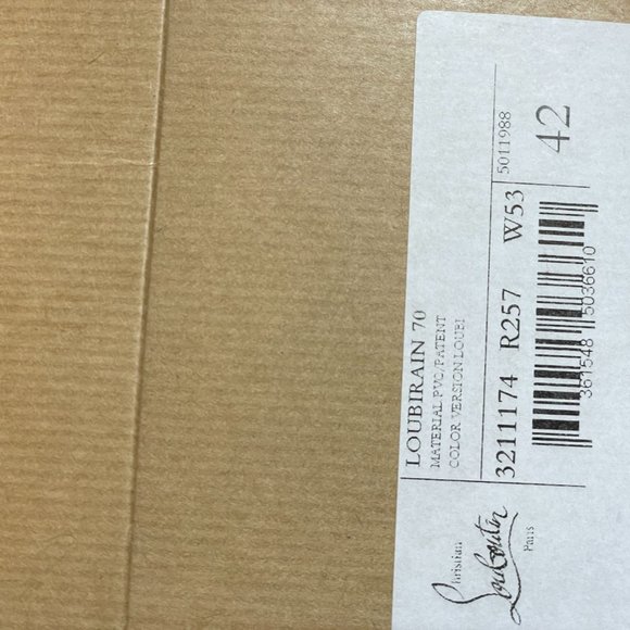 Christian Louboutin LOUBIRAIN 70 PVC Rubber Rain Rainboots Block Heel Boots - Picture 11 of 11